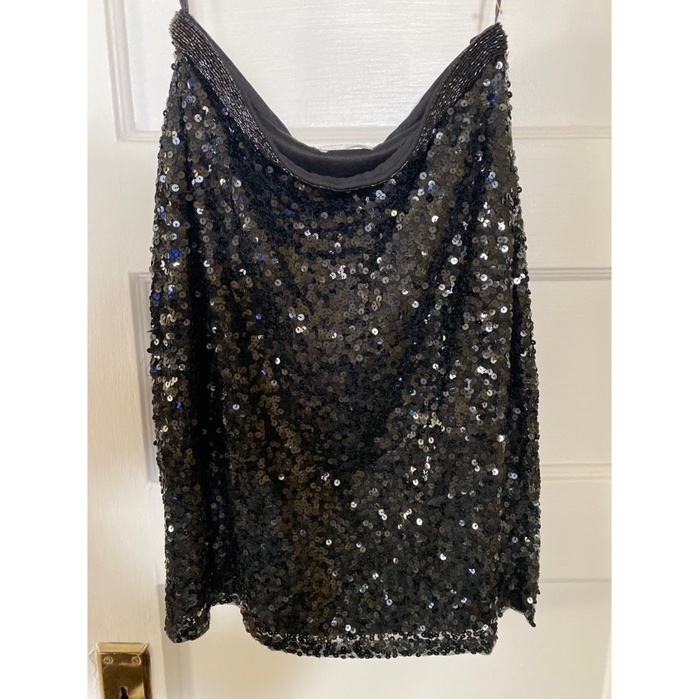 Jovani Sequin Black Skirt